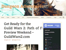Tablet Screenshot of dungeon-adventures.com